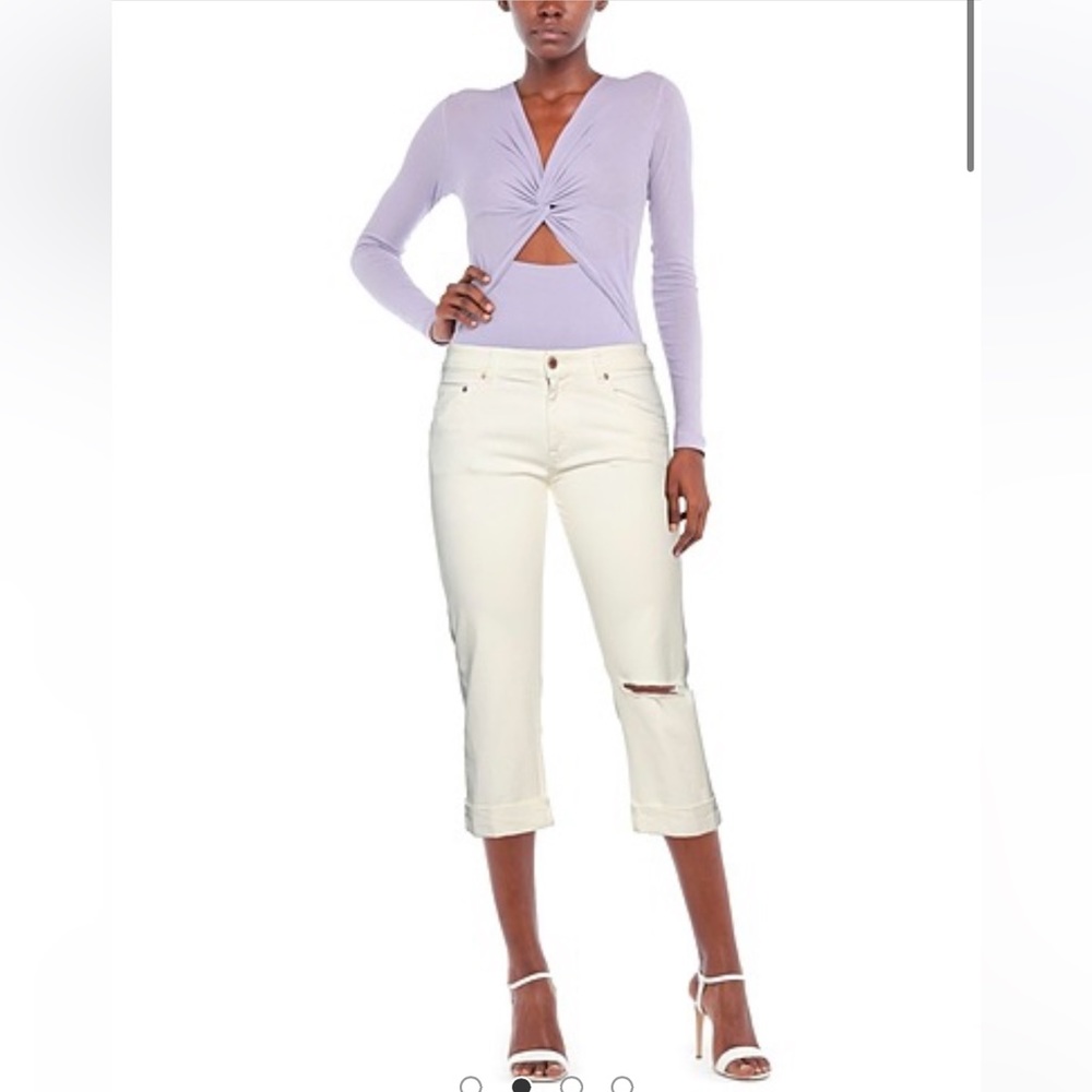 Care Label Luxury White Denim Size 28
